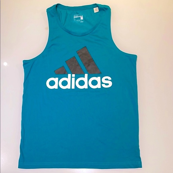 *NEW* Adidas Teal Sleeveless Men’s Tank Top - Picture 2 of 9